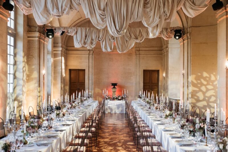 table de banquet Château de Vallery