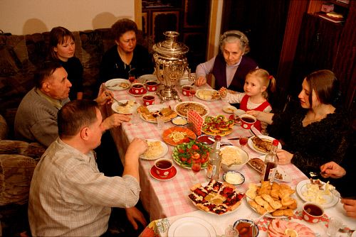 table buffet en russie